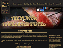 Tablet Screenshot of kobeclassicbeef.com